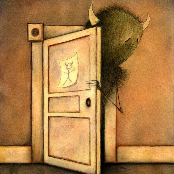 Jeannie Lynn Paske Custom Framed "Nightmare" Print